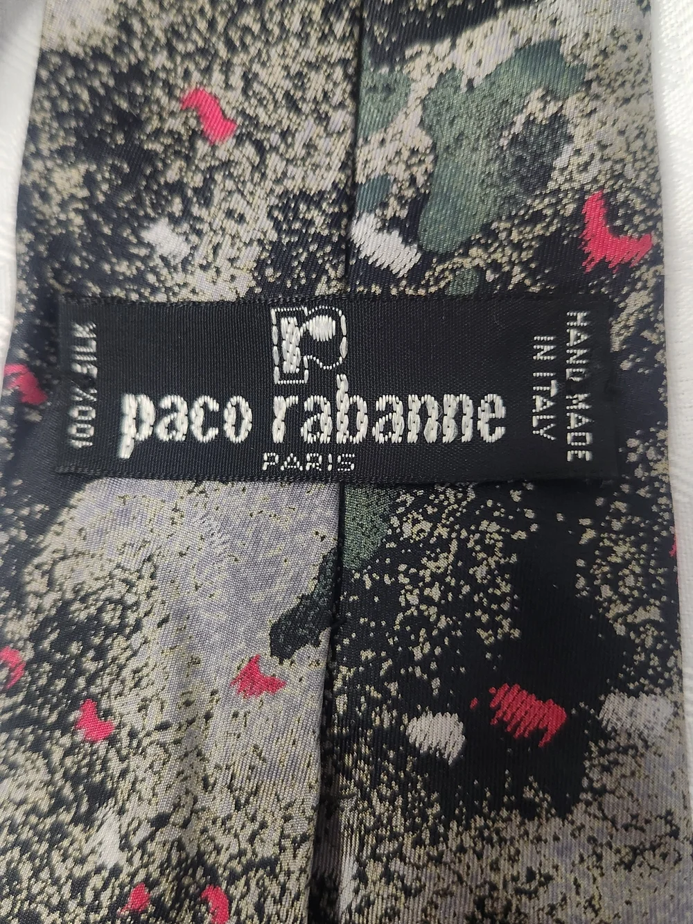 Paco Rabanne Men’s Printed Boxer Briefs - Black with Pink & Green Accents